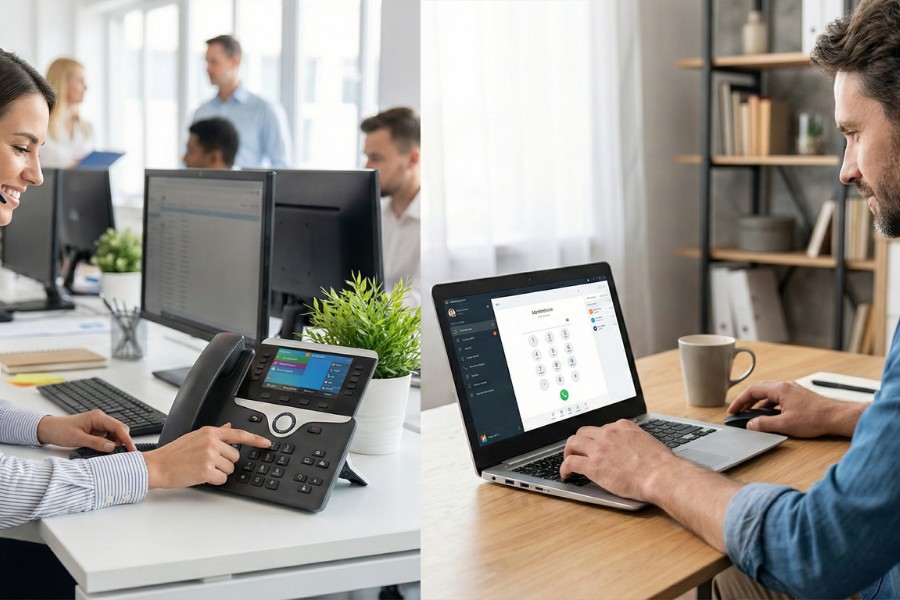 how to set up a multi-line business phone system