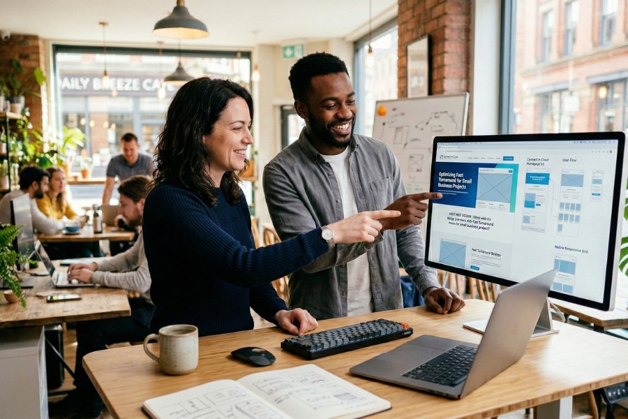 What website design providers offer fast turnaround times for small business projects?