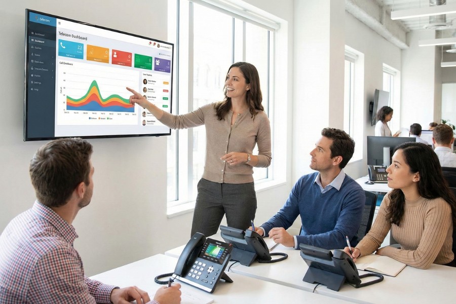 how to set up a multi-line business phone system