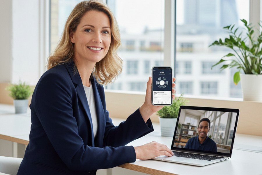 Which business phone system offers free setup in the UK